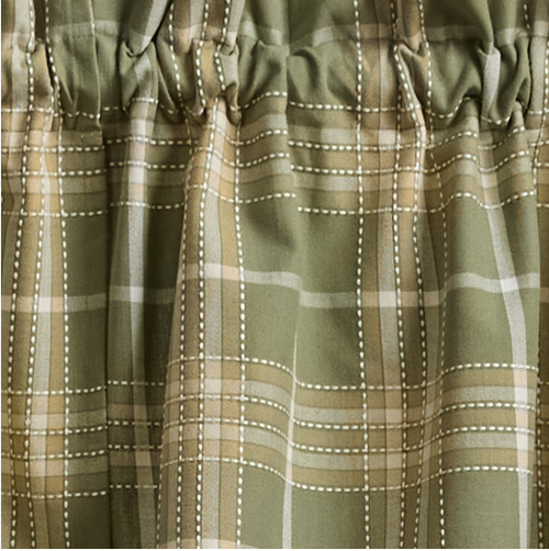 Blossom Grove Woven Plaid Swag Curtains, 72" x 36"